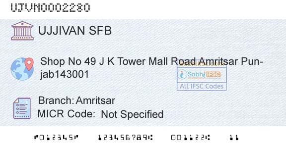 Ujjivan Small Finance Bank Limited AmritsarBranch 