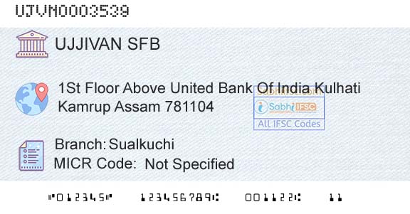 Ujjivan Small Finance Bank Limited SualkuchiBranch 