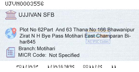 Ujjivan Small Finance Bank Limited MotihariBranch 