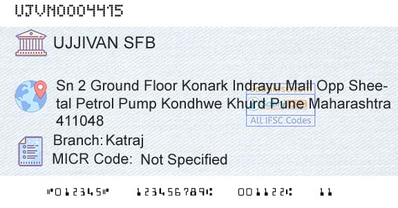 Ujjivan Small Finance Bank Limited KatrajBranch 