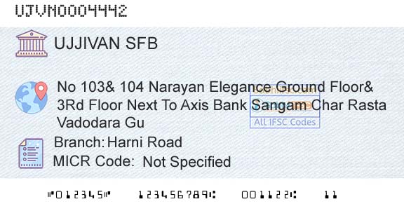 Ujjivan Small Finance Bank Limited Harni RoadBranch 
