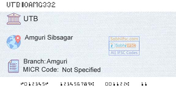 United Bank Of India AmguriBranch 