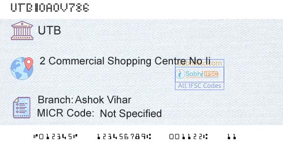 United Bank Of India Ashok ViharBranch 