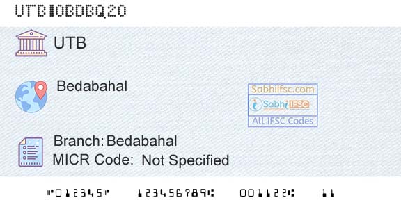United Bank Of India BedabahalBranch 