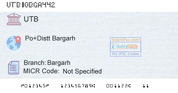 United Bank Of India BargarhBranch 