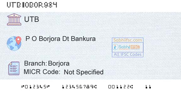 United Bank Of India BorjoraBranch 