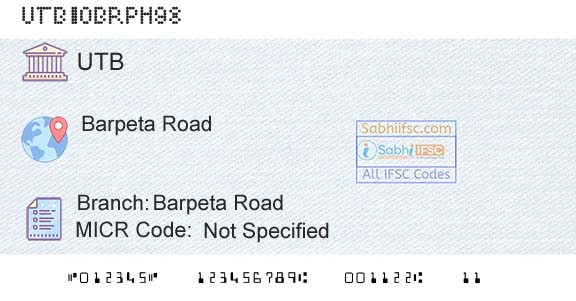 United Bank Of India Barpeta RoadBranch 