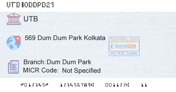 United Bank Of India Dum Dum ParkBranch 