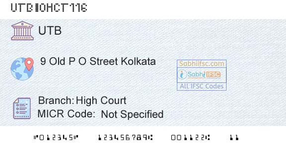 United Bank Of India High CourtBranch 