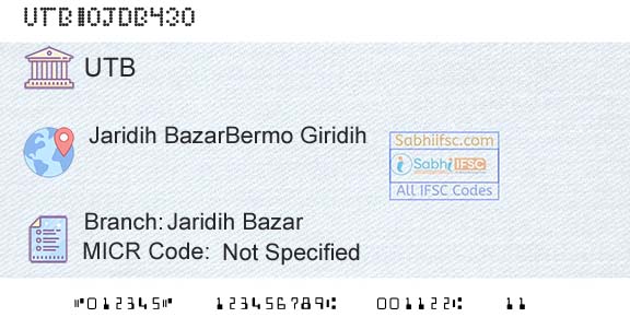 United Bank Of India Jaridih BazarBranch 