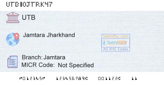 United Bank Of India JamtaraBranch 