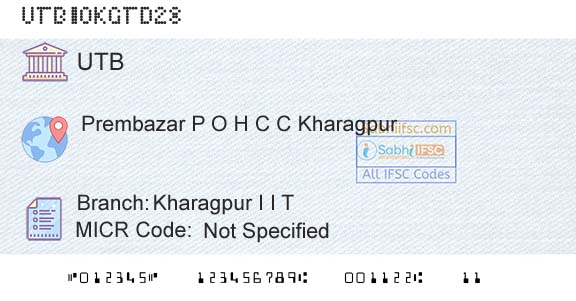 United Bank Of India Kharagpur I I TBranch 