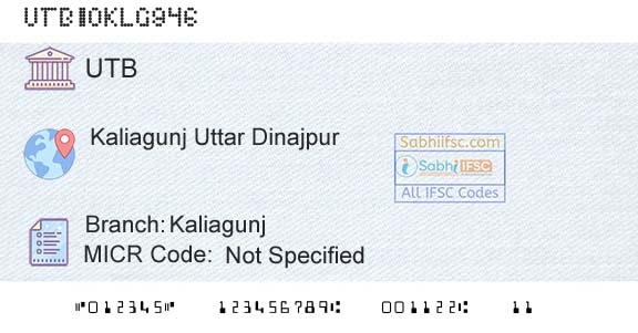 United Bank Of India KaliagunjBranch 