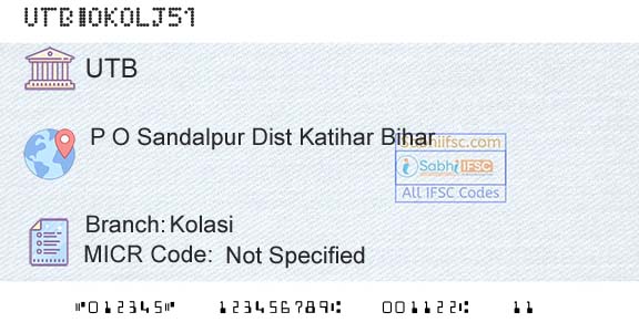 United Bank Of India KolasiBranch 