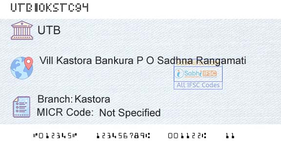 United Bank Of India KastoraBranch 