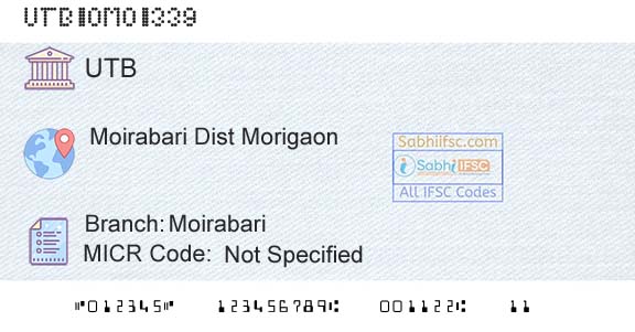 United Bank Of India MoirabariBranch 