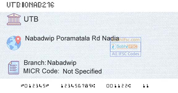 United Bank Of India NabadwipBranch 