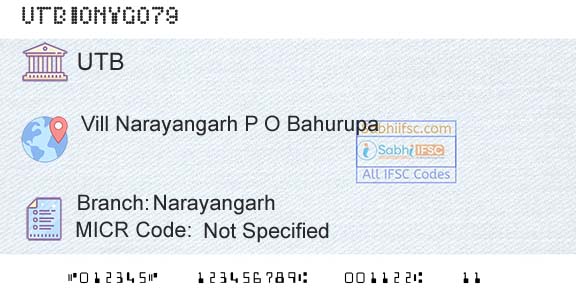 United Bank Of India NarayangarhBranch 
