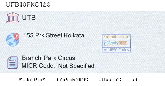 United Bank Of India Park CircusBranch 