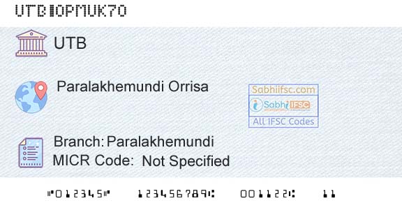 United Bank Of India ParalakhemundiBranch 