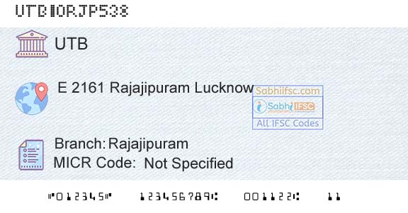 United Bank Of India RajajipuramBranch 