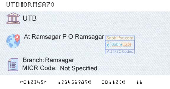 United Bank Of India RamsagarBranch 