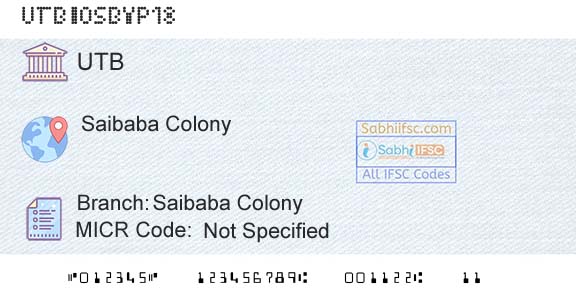 United Bank Of India Saibaba ColonyBranch 