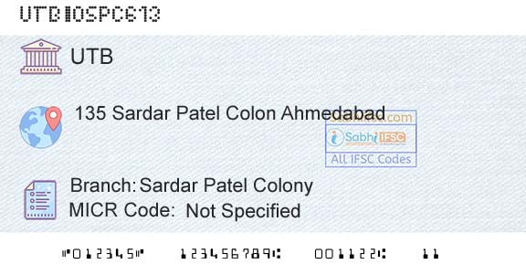 United Bank Of India Sardar Patel ColonyBranch 