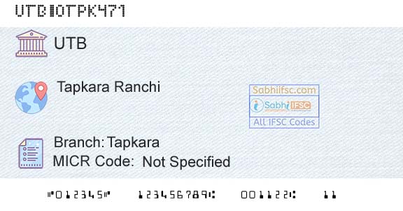 United Bank Of India TapkaraBranch 