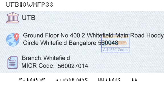 United Bank Of India WhitefieldBranch 