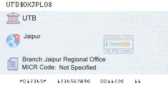 United Bank Of India Jaipur Regional OfficeBranch 
