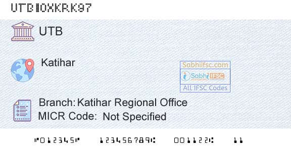 United Bank Of India Katihar Regional OfficeBranch 