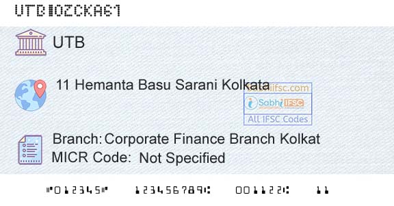 United Bank Of India Corporate Finance Branch KolkatBranch 