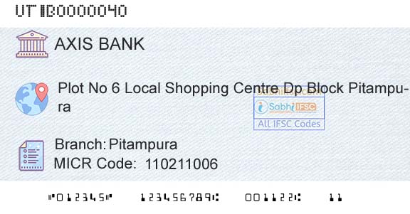 Axis Bank PitampuraBranch 