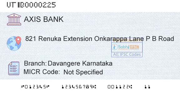 Axis Bank Davangere Karnataka Branch 