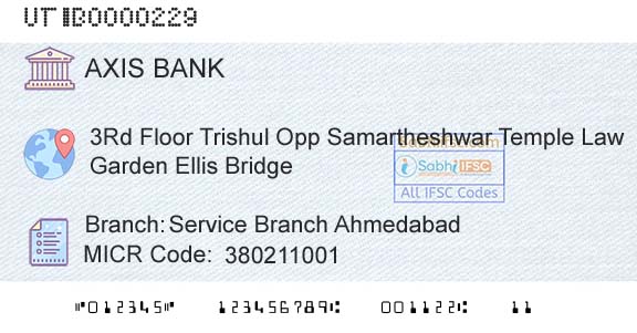 Axis Bank Service Branch AhmedabadBranch 