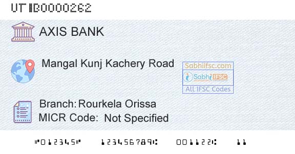 Axis Bank Rourkela Orissa Branch 