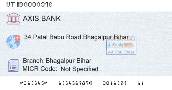 Axis Bank Bhagalpur BiharBranch 