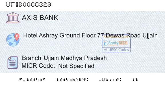 Axis Bank Ujjain Madhya PradeshBranch 