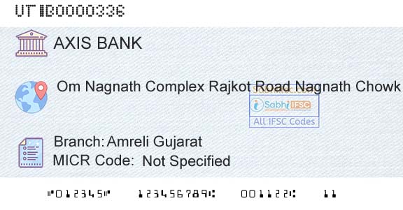 Axis Bank Amreli Gujarat Branch 