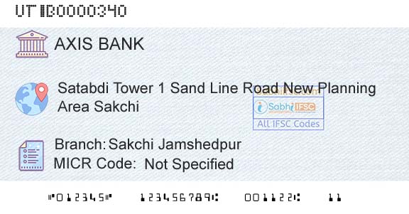 Axis Bank Sakchi Jamshedpur Branch 