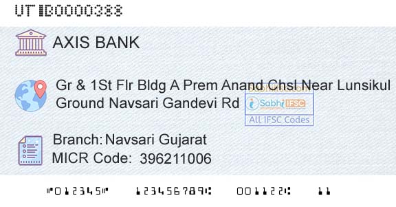 Axis Bank Navsari [gujarat]Branch 