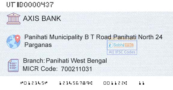 Axis Bank Panihati West Bengal Branch 