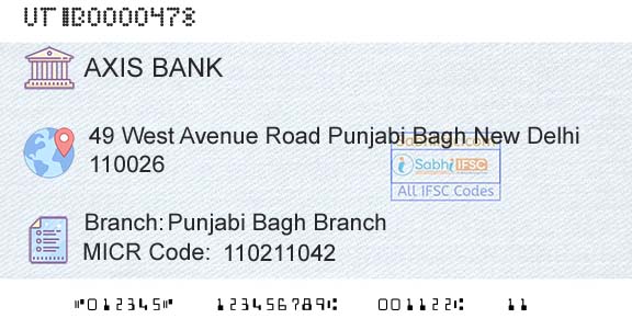 Axis Bank Punjabi Bagh BranchBranch 
