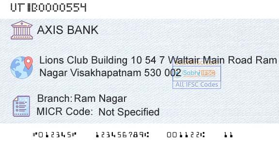 Axis Bank Ram NagarBranch 