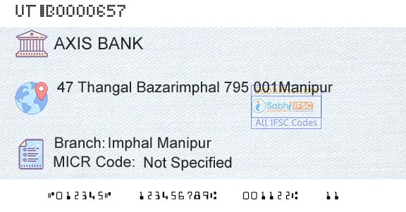 Axis Bank Imphal Manipur Branch 