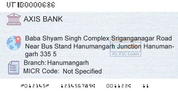 Axis Bank HanumangarhBranch 