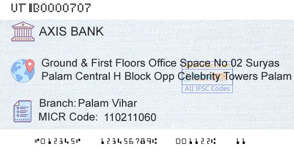 Axis Bank Palam ViharBranch 