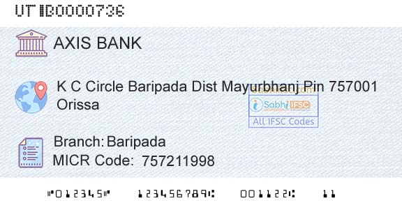 Axis Bank BaripadaBranch 