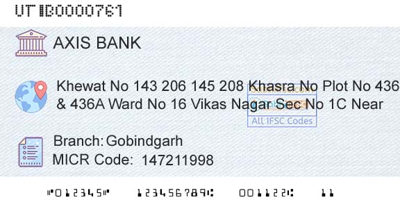 Axis Bank GobindgarhBranch 